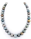 10-12mm Tahitian South Sea Pearl Multicolor Necklace - AAAA Quality