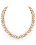 10.5-11.5mm Peach Freshwater Pearl Necklace - AAA Quality
