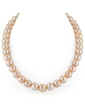 11.5-12.5mm Peach Freshwater Pearl Necklace - AAA Quality