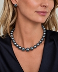 11-13mm Tahitian South Sea Pearl Necklace - AAAA Quality - Secondary Image