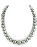 11-13mm Silver Tahitian South Sea Pearl Necklace - AAA Quality