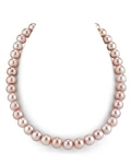 10.5-11.5mm Pink Freshwater Pearl Necklace- AAAA Quality