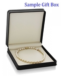11-13mm Golden South Sea Pearl Necklace - AAA Quality - Model Image