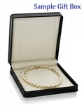 11-13mm Golden South Sea Pearl Necklace - AAA Quality - Model Image