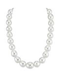 11-13mm White South Sea Drop Shape Pearl Necklace - PSL Certified