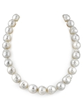 12-14mm White South Sea Baroque Pearl Necklace