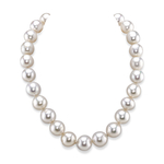 13.1-16.5mm White South Sea Baroque Pearl Necklace