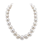 13 -16mm White South Sea Baroque Pearl Necklace