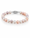 6.5-7.0mm Multicolor Freshwater Pearl Bracelet - AAA Quality