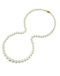 3.0-9.0mm White Freshwater Graduated Pearl Necklace - Third Image
