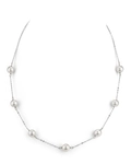 14K Gold Japanese Akoya Pearl Tincup Necklace