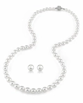 6.0-8.0mm Hanadama Pearl Necklace and Earring Set