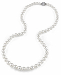 6.0-8.0mm Hanadama Graduated Akoya White Pearl Necklace