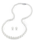 6.0-8.0mm Hanadama Pearl Necklace and Earring Set