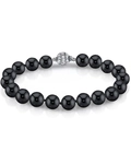 6.5-7.0mm Black Freshwater Pearl Bracelet - AAA Quality