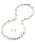 6.5-7.0mm Hanadama Pearl Necklace and Earring Set