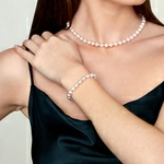 7.5-8.0mm Hanadama Akoya White Pearl Bracelet - Model Image