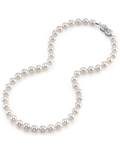 8.0-8.5mm Hanadama Akoya White Pearl Necklace