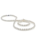 Opera Length 10.0-10.9mm Akoya White Pearl Necklace - GIA Certified