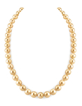 8-10mm Golden South Sea Pearl Necklace - AAA Quality