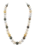 9-11mm South Sea Multicolor Pearl Necklace - AAAA Quality