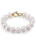 9.0-9.5mm Akoya White Pearl Bracelet- Choose Your Quality - Secondary Image