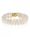 Japanese Akoya Double Pearl Bracelet - Various Sizes - Third Image