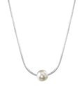 Pearl Moments - 6.5-7.0mm Akoya Pearl Silver Adjustable Chain Necklace