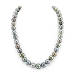 10-11mm Tahitian South Sea Pearl Pastel Multicolor Necklace - AAAA Quality