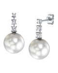 South Sea Pearl & Diamond Dorothy Earrings