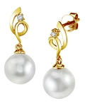 South Sea Pearl & Diamond Symphony Earrings - Third Image