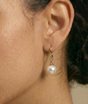 South Sea Pearl & Diamond Michelle Earrings - Secondary Image