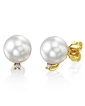 White South Sea Pearl & Diamond Sasha Earrings