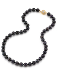8.5-9.0mm Japanese Akoya Black Pearl Necklace-AAA Quality - Third Image
