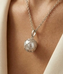 Japanese Akoya Pearl Cora Pendant - Secondary Image