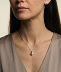 14K Gold Freshwater Pearl Regina Pendant - Model Image