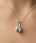 14K Gold Freshwater Pearl Regina Pendant - Secondary Image
