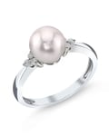 Akoya Pearl & Diamond Grace Ring