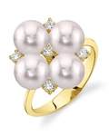 Akoya Pearl & Diamond Renee Ring