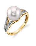 Akoya Pearl & Diamond Robbi Ring - Third Image
