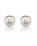 9.0-9.5mm Certified Hanadama Akoya Round Pearl Stud Earrings