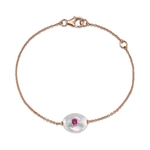 White Freshwater Baroque Pearl Tincup Alma Bracelet