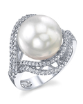 South Sea Pearl & Diamond Clara Ring