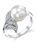 South Sea Pearl & Diamond Eva Ring