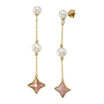 White Freshwater Pearl Anika Earrings