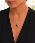 14K Gold Tahitian Pearl Tincup Cluster Pendant - Secondary Image