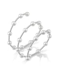 14K Gold 7mm White Freshwater Pearl Beaded Bangle Rita Bracelet
