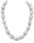 14-17.3mm White South Sea Baroque Pearl Necklace