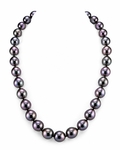 9-11mm Eggplant Tahitian South Sea Baroque Pearl Necklace