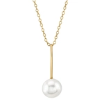 14K Gold Freshwater Pearl Emmanuelle Pendant